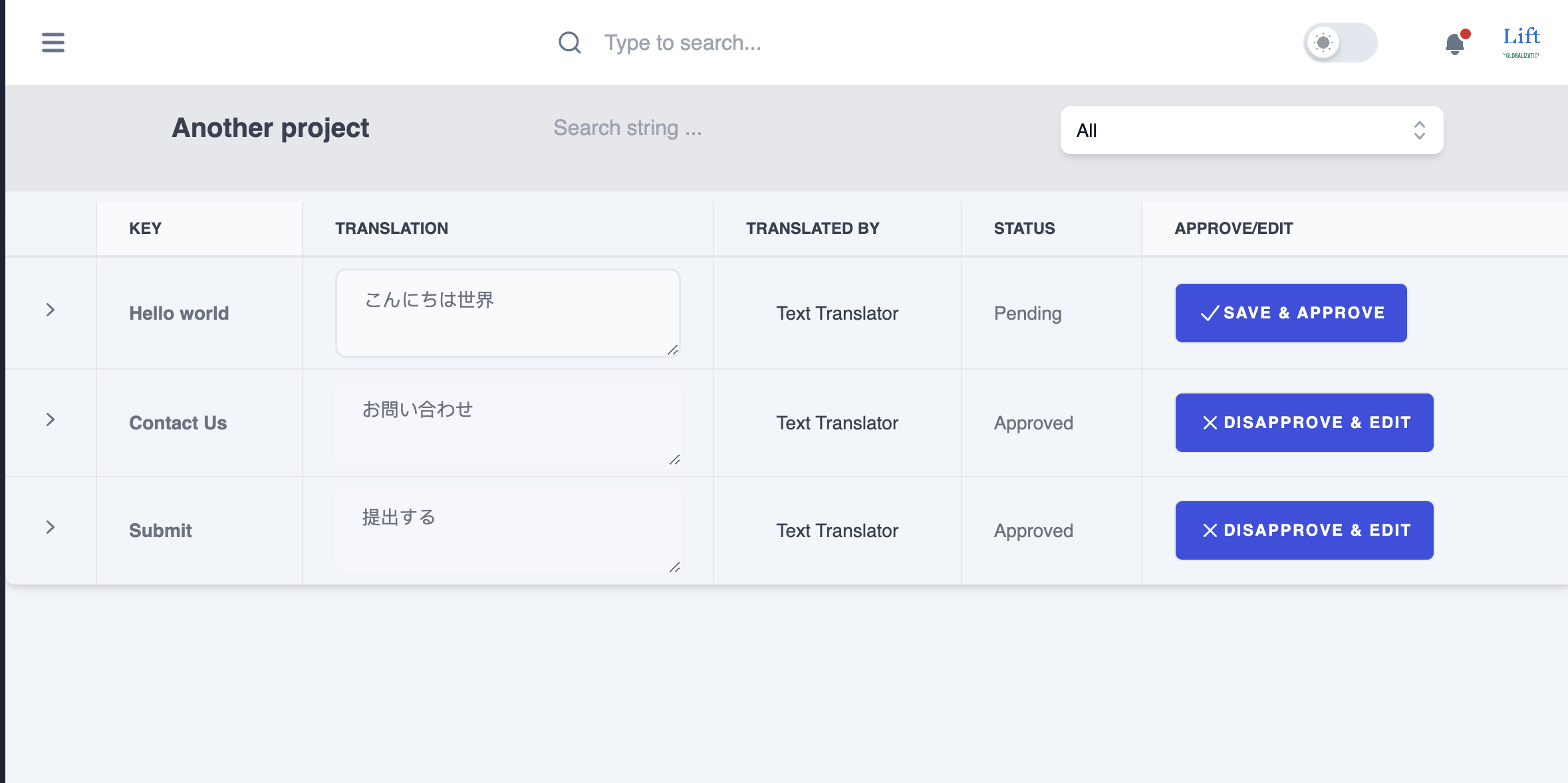 Translate Language
